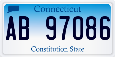 CT license plate AB97086