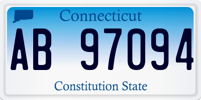 CT license plate AB97094