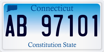 CT license plate AB97101