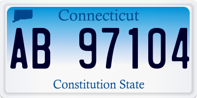 CT license plate AB97104