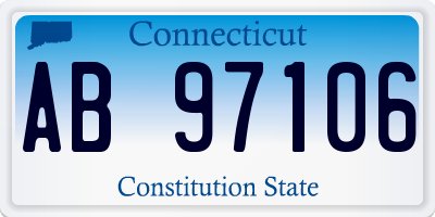 CT license plate AB97106