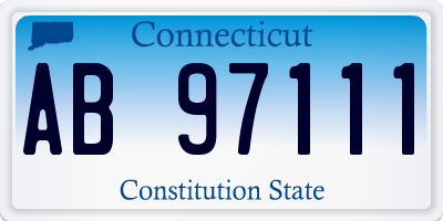 CT license plate AB97111