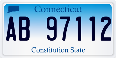 CT license plate AB97112