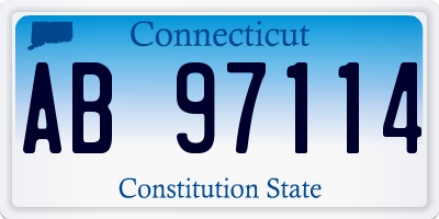 CT license plate AB97114