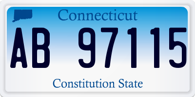 CT license plate AB97115