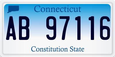 CT license plate AB97116