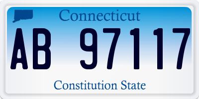 CT license plate AB97117