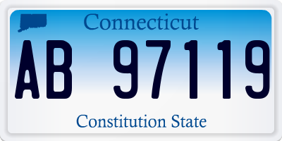 CT license plate AB97119