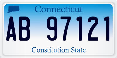CT license plate AB97121
