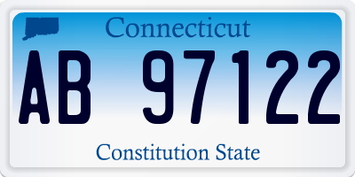 CT license plate AB97122