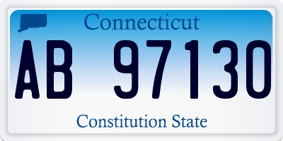 CT license plate AB97130