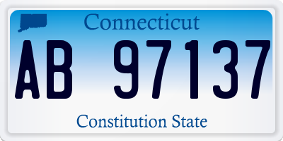 CT license plate AB97137