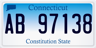 CT license plate AB97138