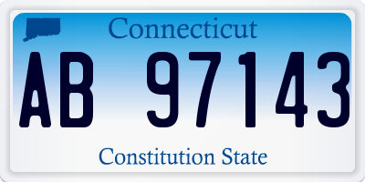 CT license plate AB97143