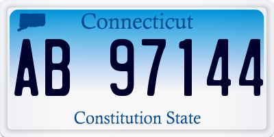 CT license plate AB97144