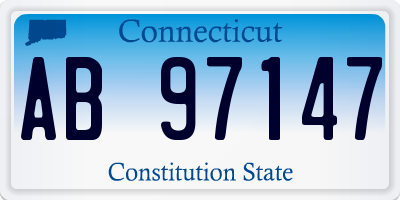 CT license plate AB97147