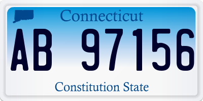 CT license plate AB97156