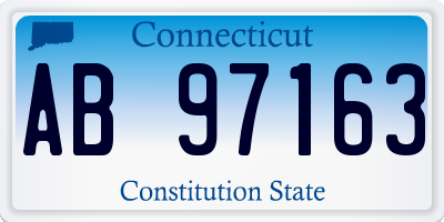 CT license plate AB97163