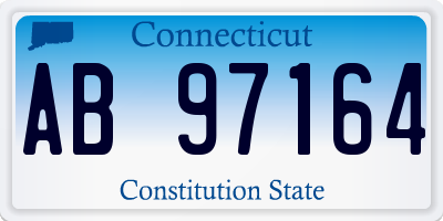 CT license plate AB97164
