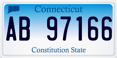 CT license plate AB97166