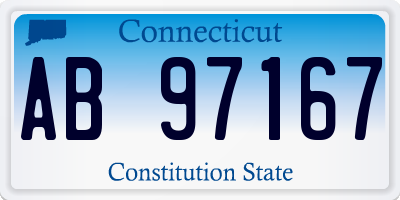 CT license plate AB97167