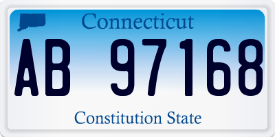 CT license plate AB97168