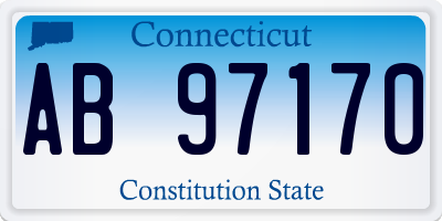 CT license plate AB97170