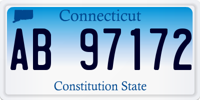CT license plate AB97172
