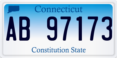 CT license plate AB97173