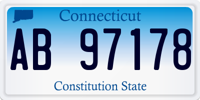 CT license plate AB97178