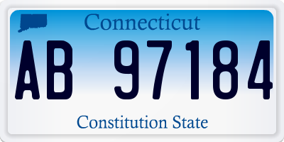 CT license plate AB97184