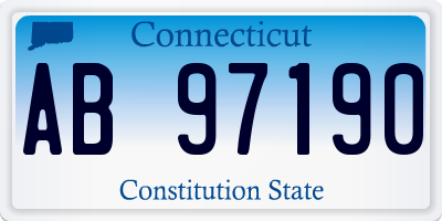 CT license plate AB97190