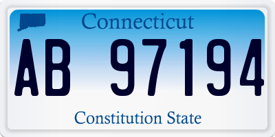 CT license plate AB97194