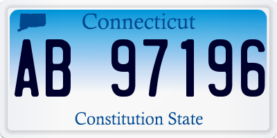 CT license plate AB97196