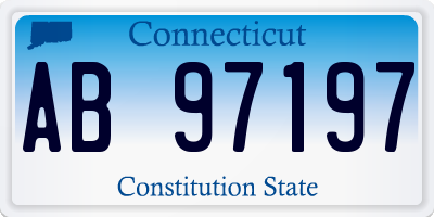 CT license plate AB97197