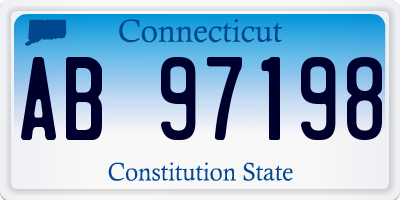 CT license plate AB97198