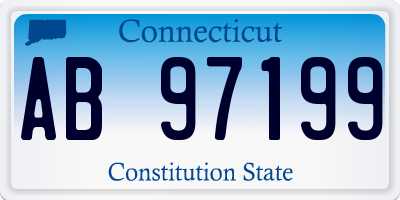 CT license plate AB97199