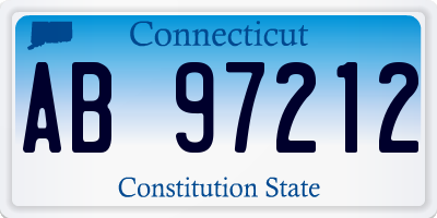 CT license plate AB97212