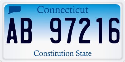 CT license plate AB97216