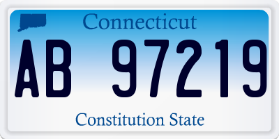 CT license plate AB97219