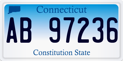 CT license plate AB97236