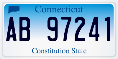 CT license plate AB97241
