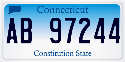 CT license plate AB97244