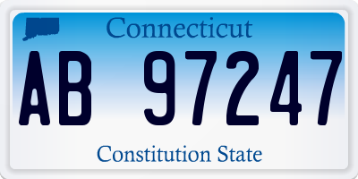 CT license plate AB97247