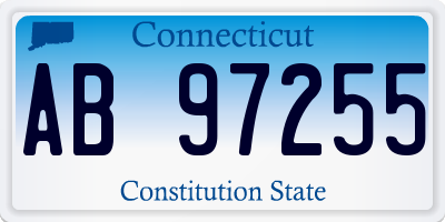 CT license plate AB97255