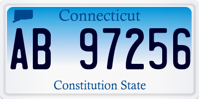 CT license plate AB97256