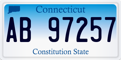 CT license plate AB97257