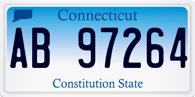 CT license plate AB97264
