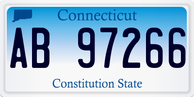 CT license plate AB97266