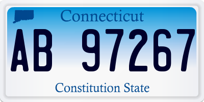 CT license plate AB97267